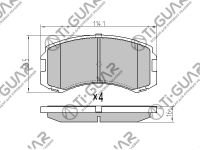 Тормозные колодки TG-641/PN3462* Ti·GUAR