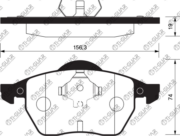 Тормозные колодки TG-1212/PN0300W* Ti·GUAR Тормозные колодки TG-1212/PN0300W* Ti·GUAR